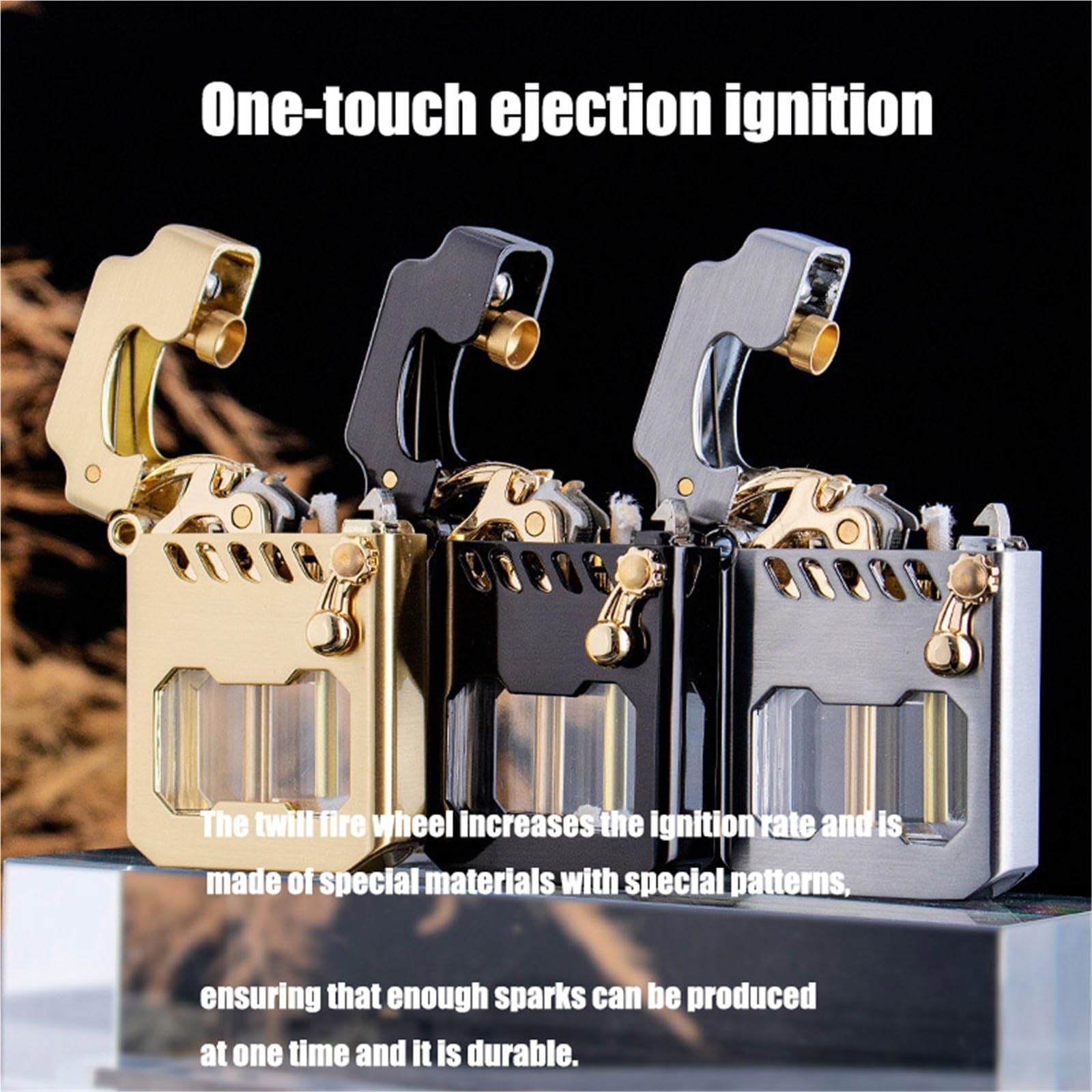 Amazon.com: YAINWFVD Mecha Metal Rocker Kerosene Lighter, Classic